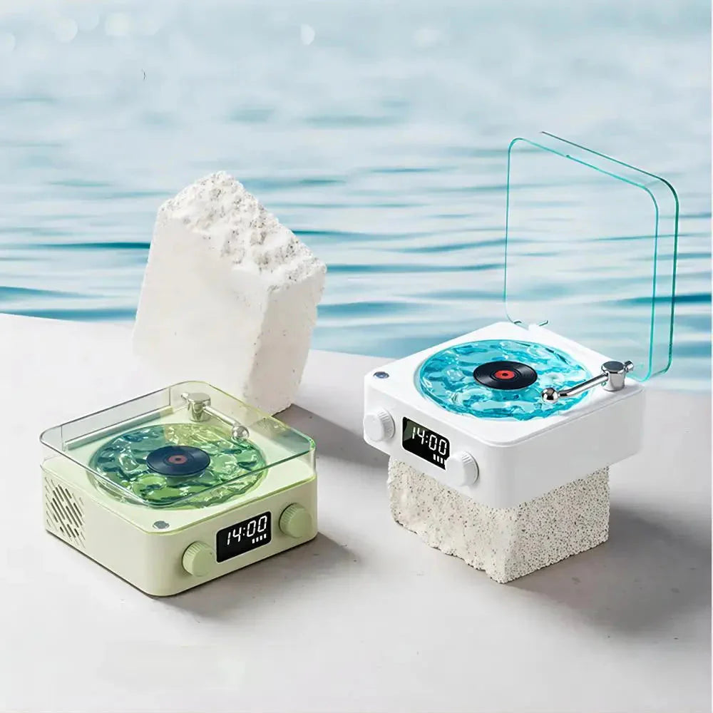Mini Caixa de Som Bluetooth Retro com Ruido Branco