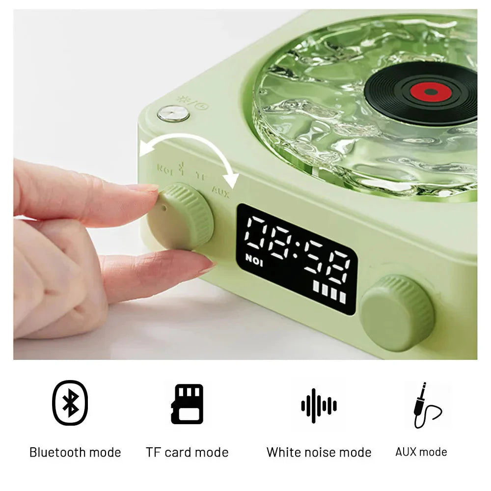 Mini Caixa de Som Bluetooth Retro com Ruido Branco