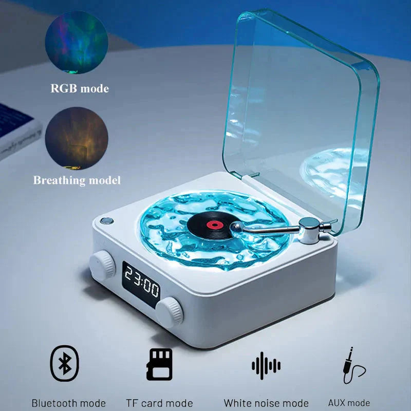 Mini Caixa de Som Bluetooth Retro com Ruido Branco