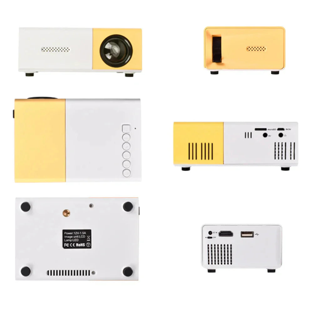 Mini Projetor YG300 Pro Suporte Full HD 1080P