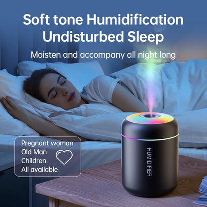 Mini Umidificador de Ar e Difusor de Aromas USB 180ml