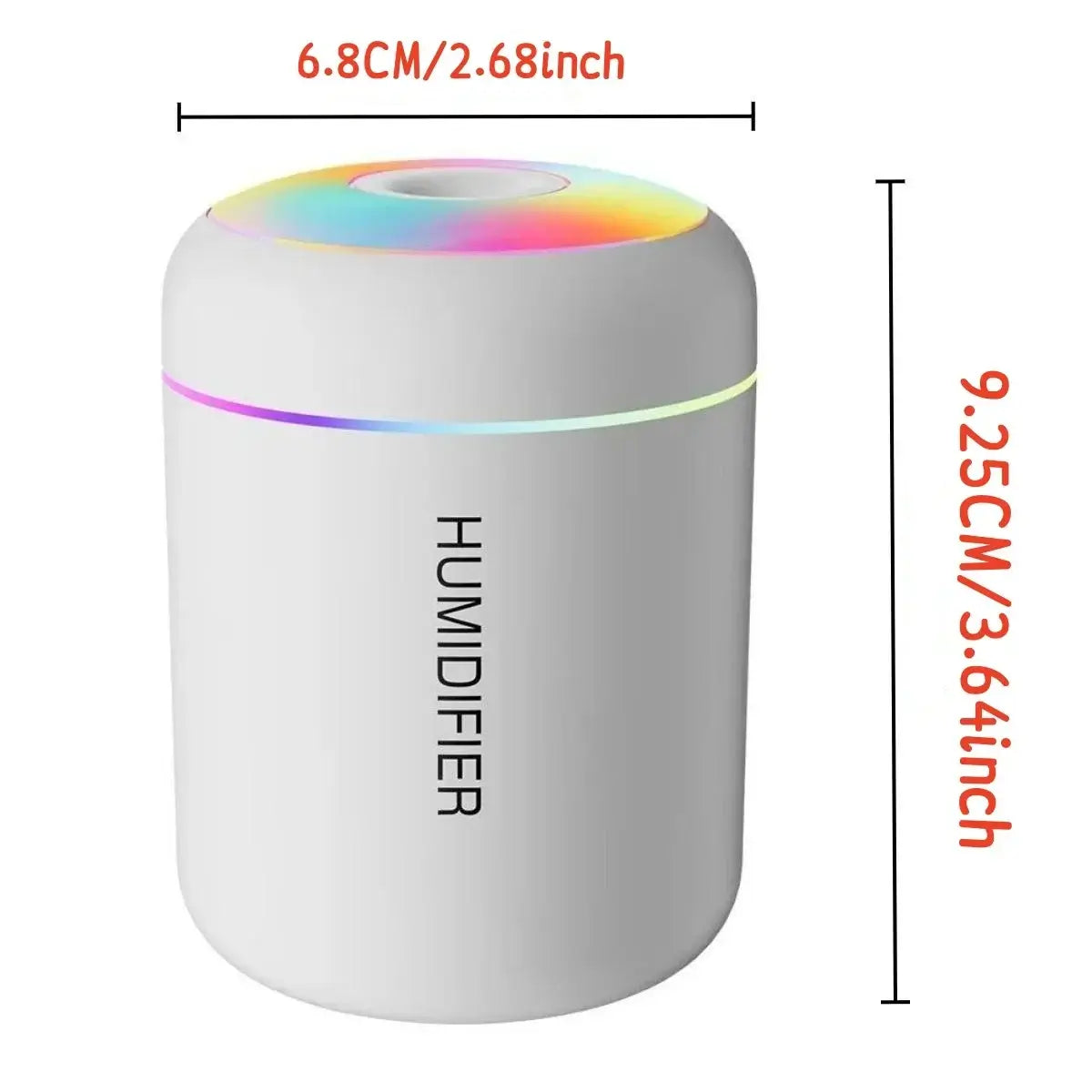 Mini Umidificador de Ar e Difusor de Aromas USB 180ml